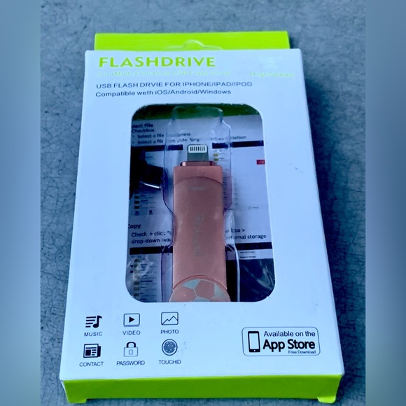 128 Gigabyte Apple IOS Compatible 3 in 1 USB Smartphone Flash Drive - Picture 8 of 11